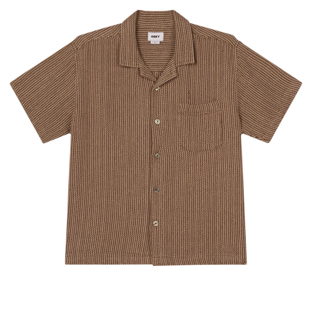 Obey Horace Woven Shirt - Unbleached Multi image 1
