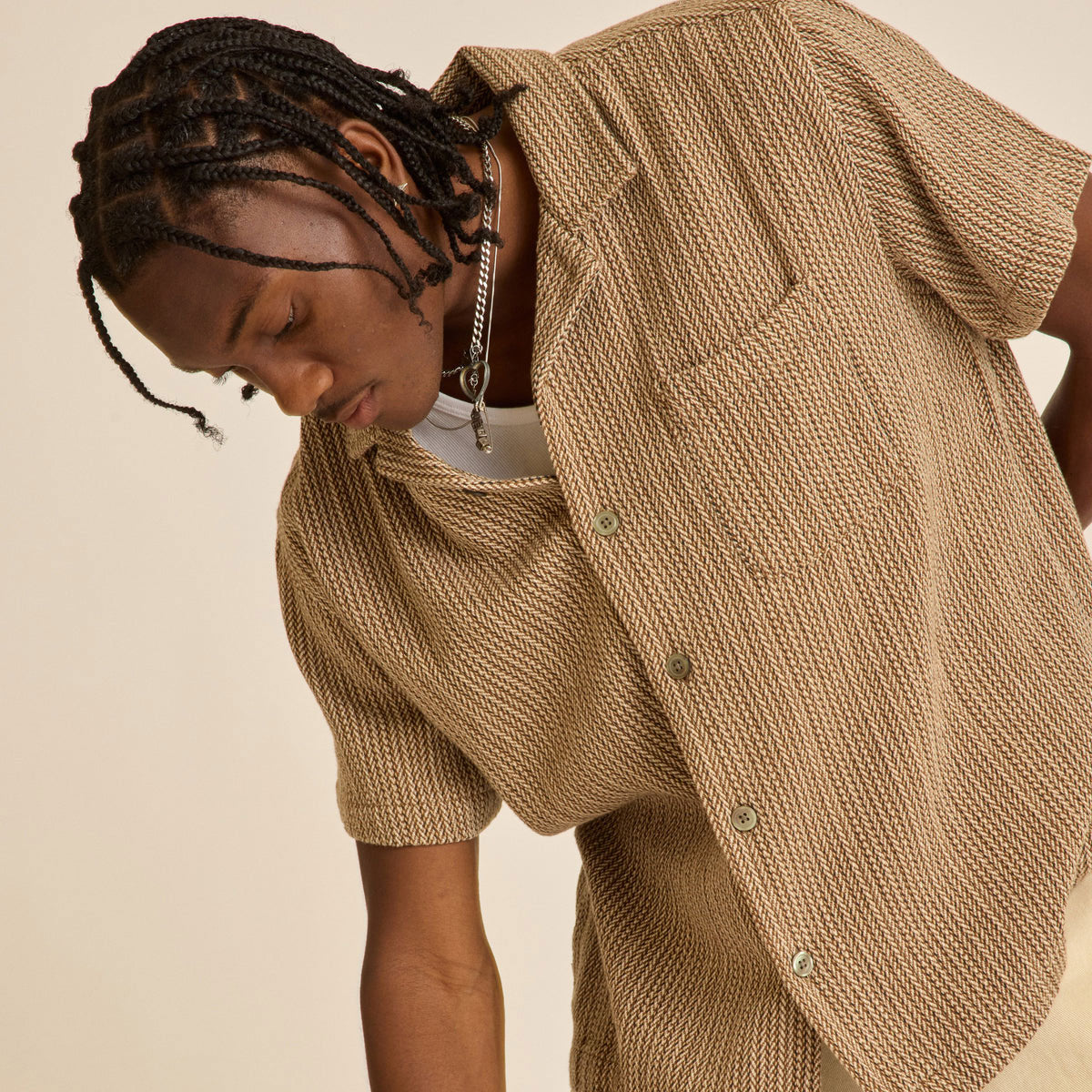 Obey Horace Woven Shirt - Unbleached Multi image 3