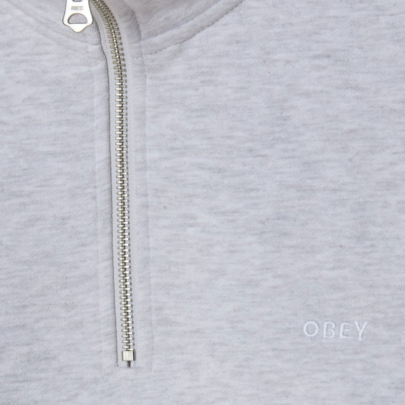 Obey Established Works Bold Mock Sweatshirt - Ash Grey