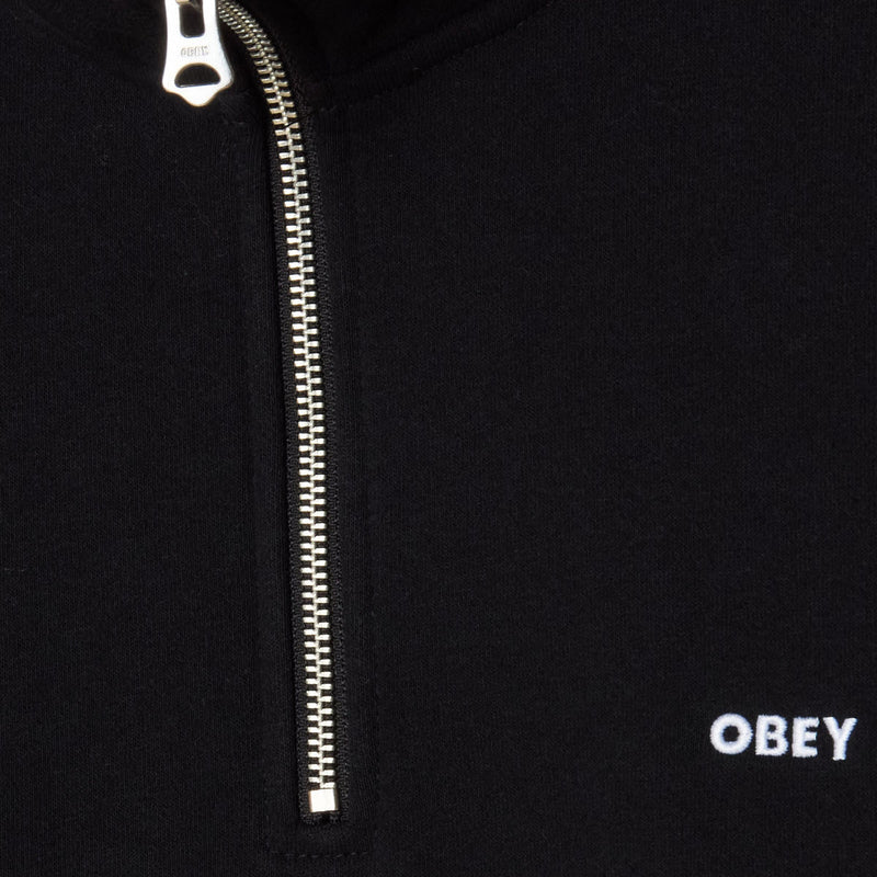 Obey Established Works Bold Mock Sweatshirt - Black