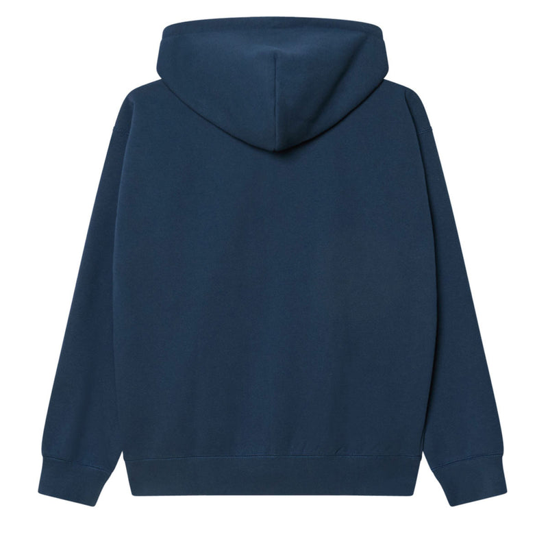 Obey Established Works Bold Zip Hoodie - Dark Denim