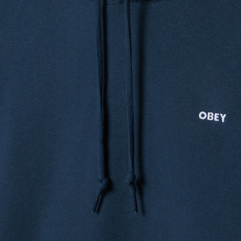 Obey Established Works Bold II Hoodie - Dark Denim