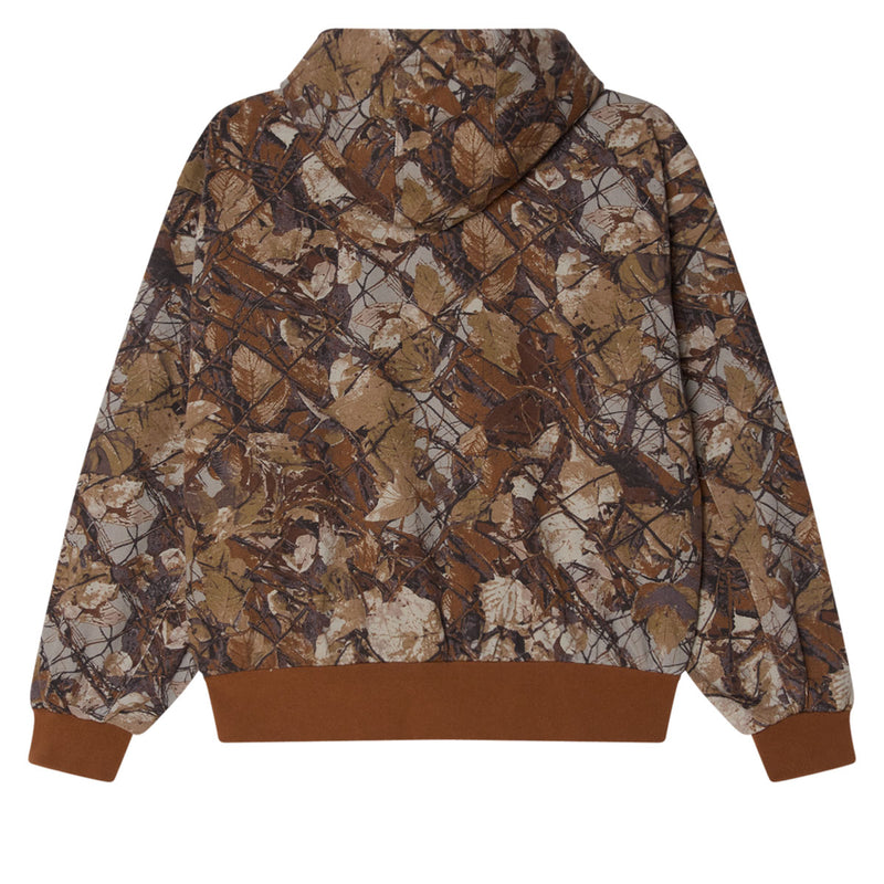 Obey Glen Zip Up Jacket - Fence Camo Multi