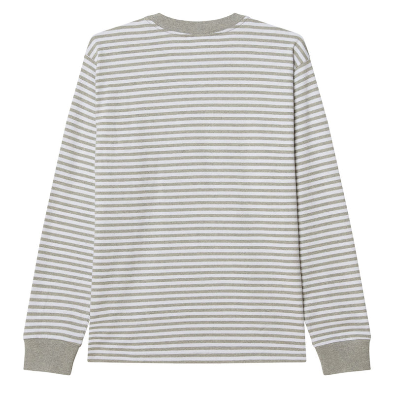 Obey Established Works Eyes Long Sleeve Shirt - Heather Grey Multi