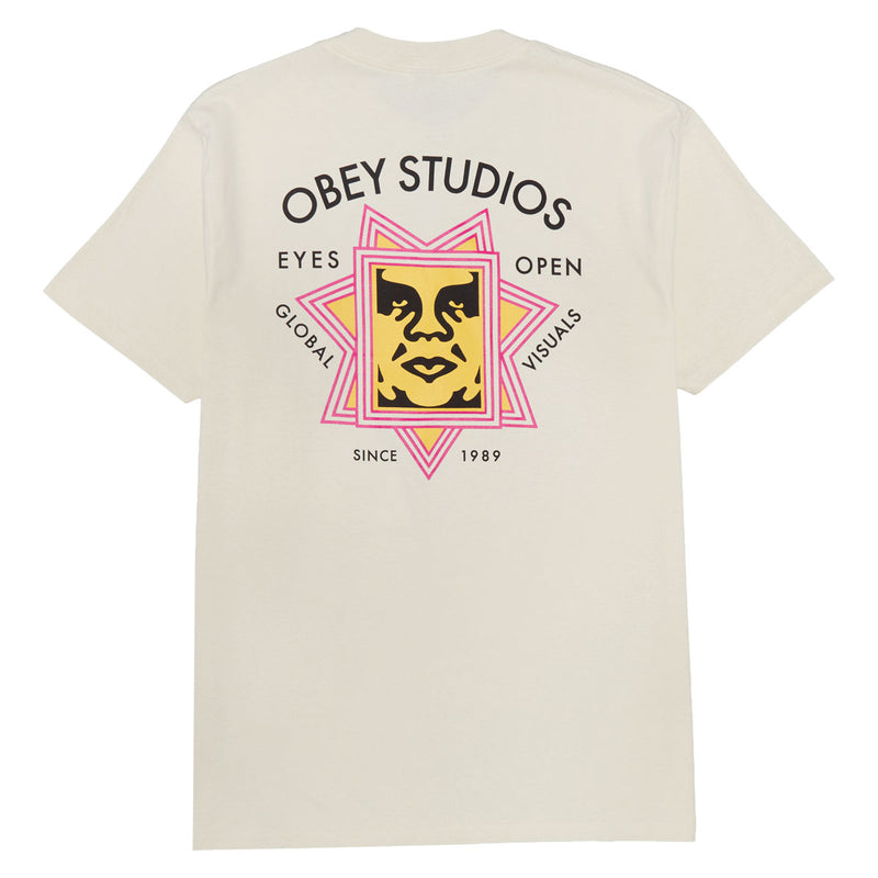 Obey Global Visuals T-Shirt - Cream