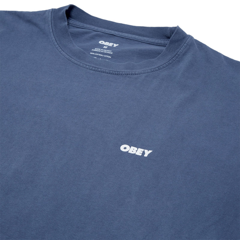 Obey Bold Icon Face T-Shirt - Pigment Dark Denim