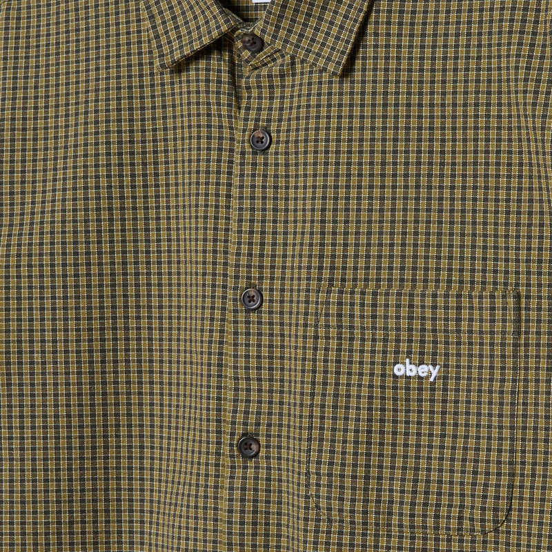 Obey Jimmy Long Sleeve Shirt - Rosin Multi