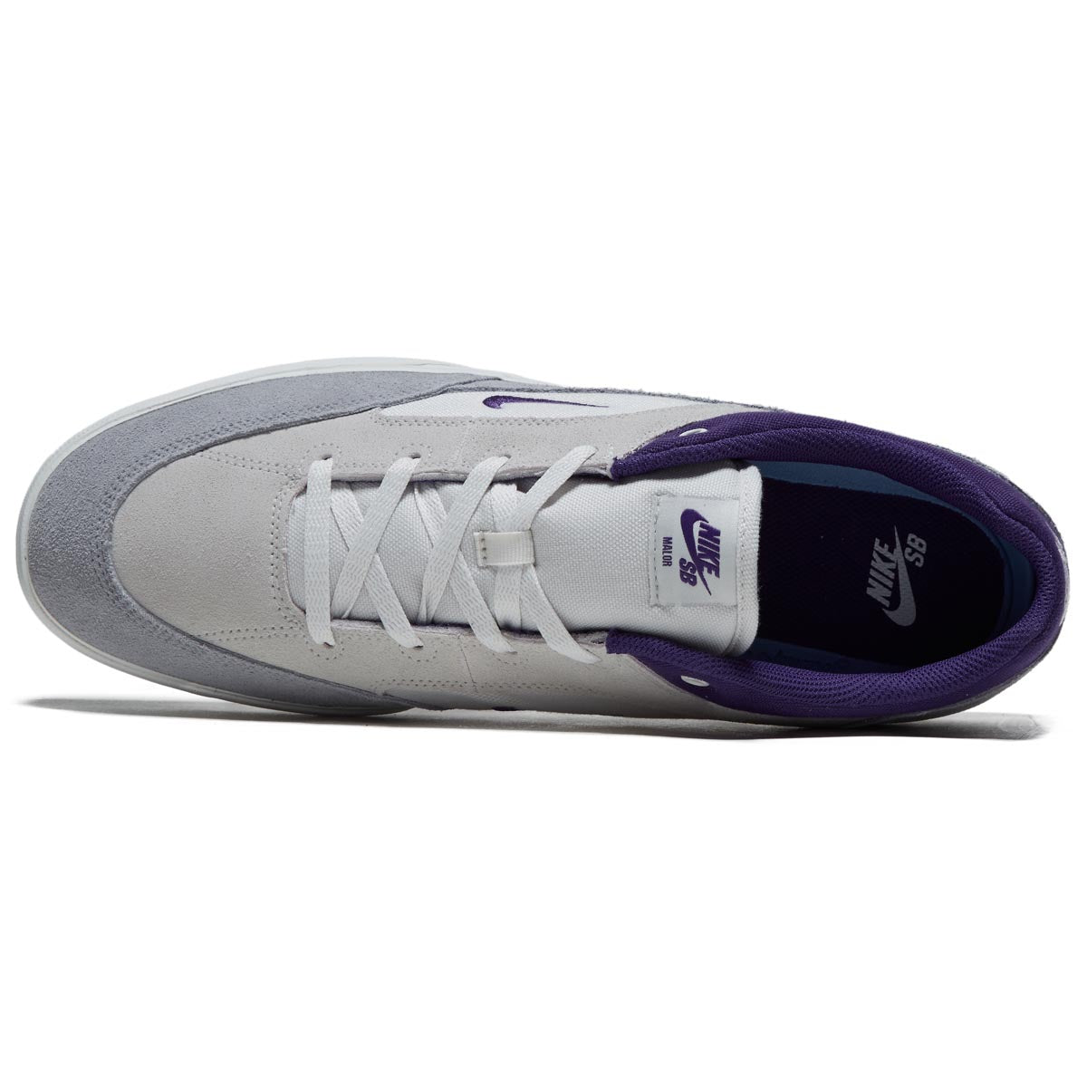 Nike SB Malor Shoes - Platinum Tint/Court Purple/Wolf Grey image 3