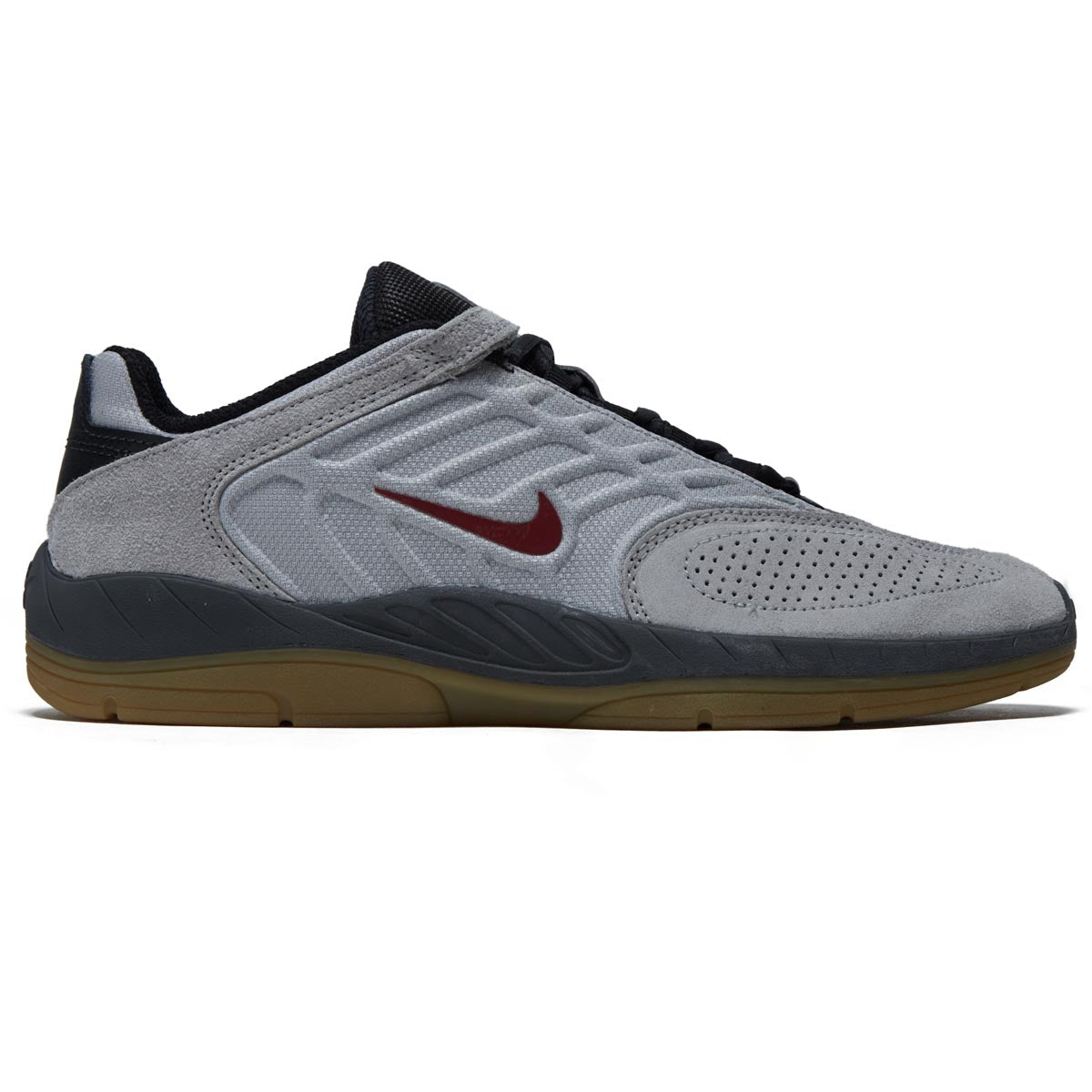 Nike SB Vertebrae Shoes - Light Smoke Grey/Dark Team Red image 1