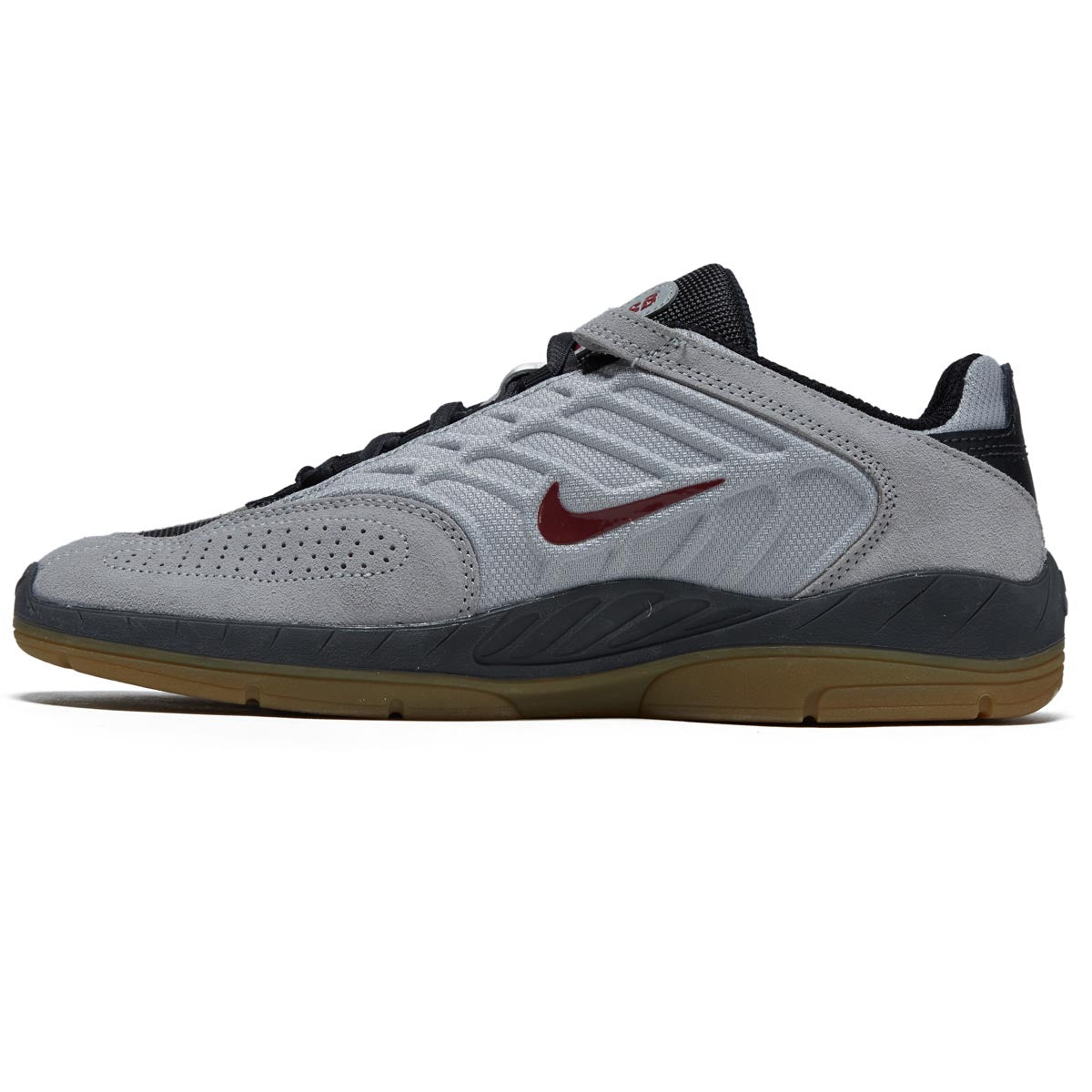 Nike SB Vertebrae Shoes - Light Smoke Grey/Dark Team Red image 2