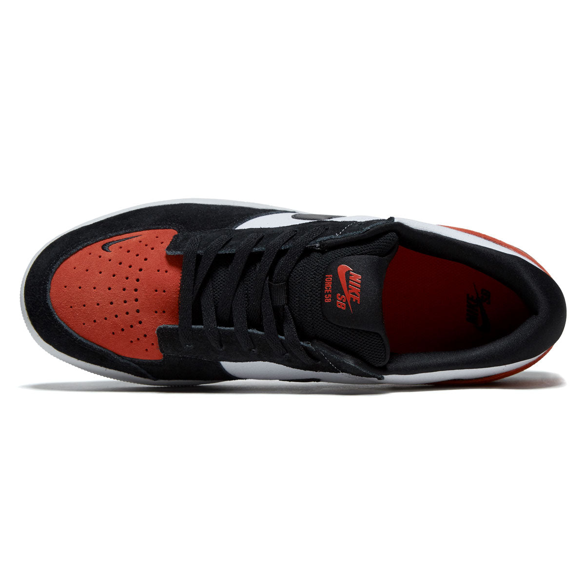 Nike SB Force 58 Shoes - White/Black/Cosmic Clay/White image 3
