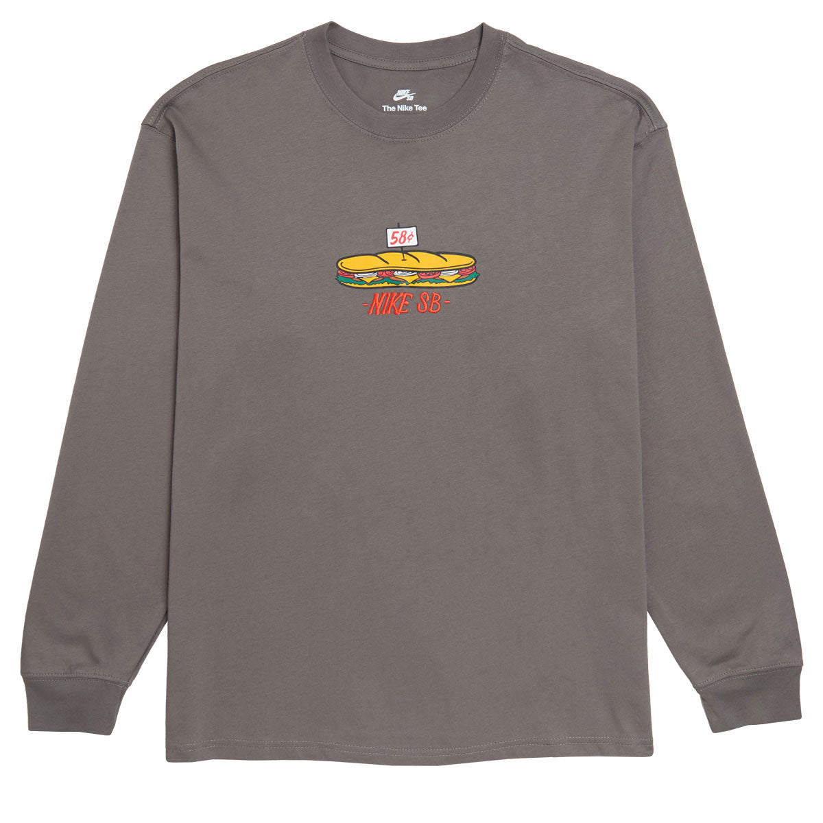 Nike SB M90 Sub Long Sleeve T-Shirt - Cave Stone image 1