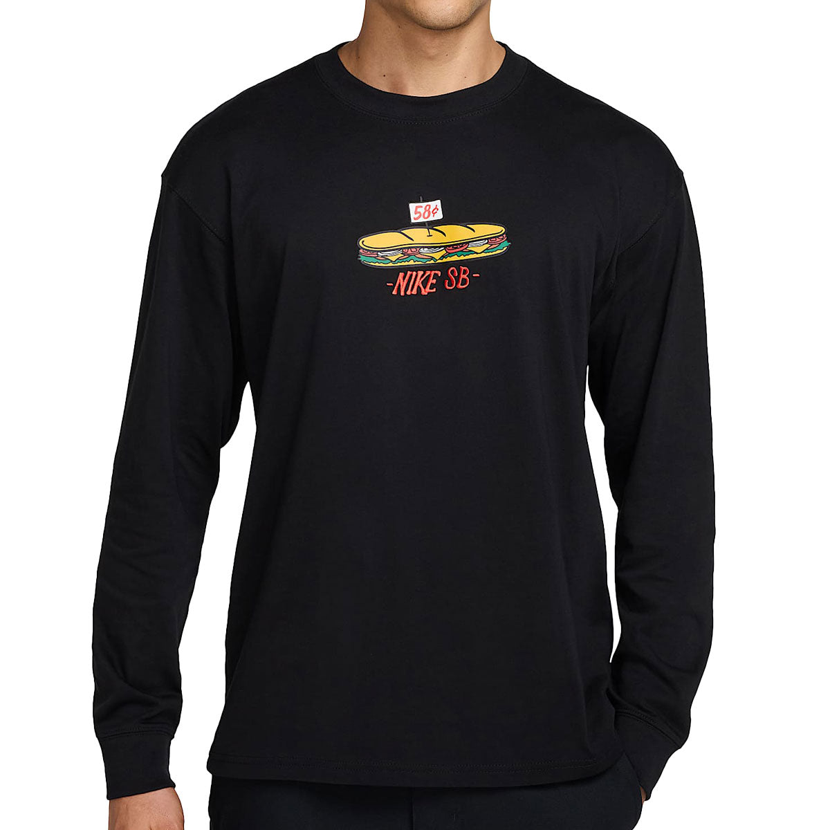 Nike SB M90 Sub Long Sleeve T-Shirt - Black image 2