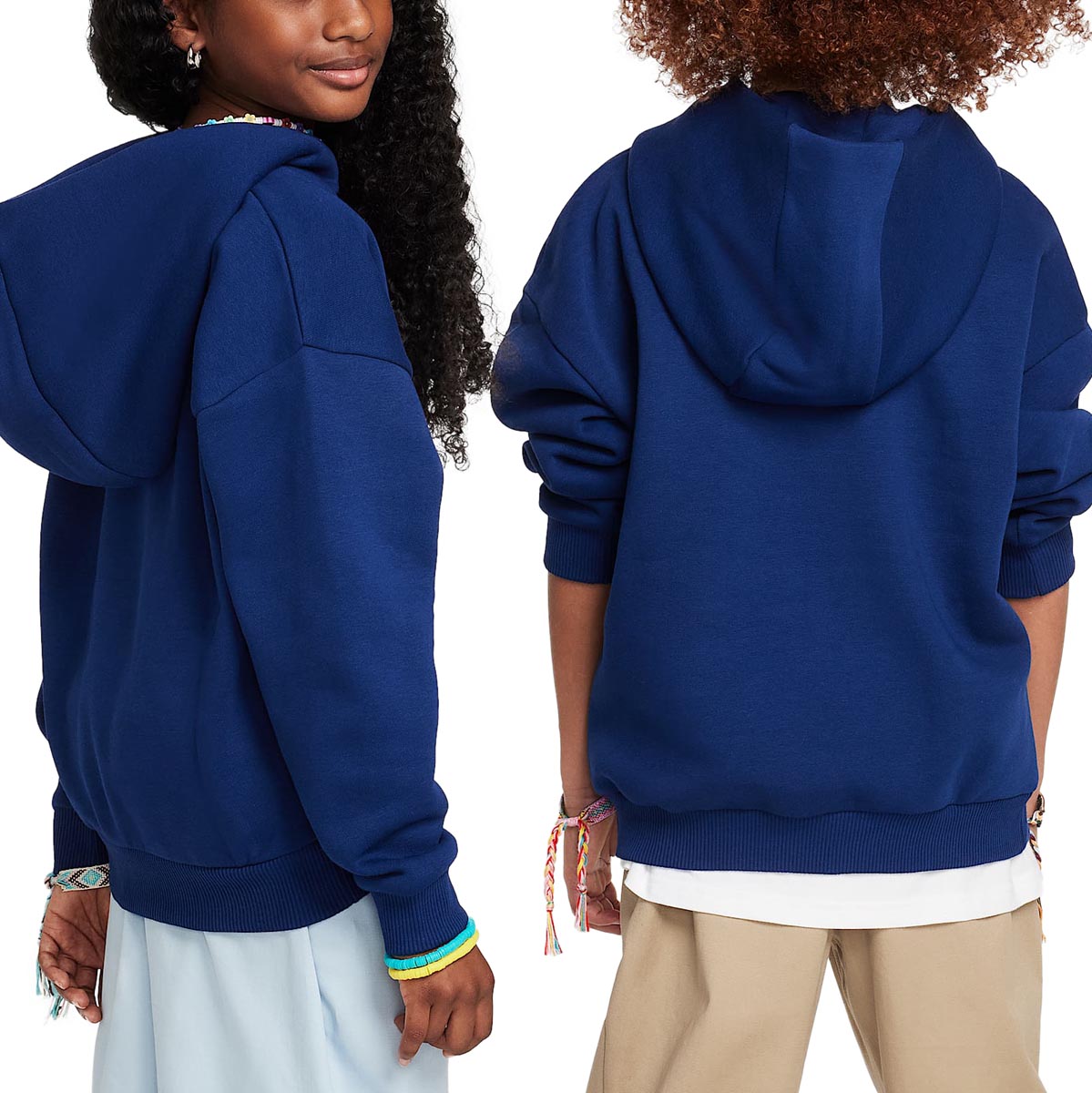 Nike SB Youth EasyOn Ice Cream Hoodie - Blue Void/Rush Fuchsia image 3
