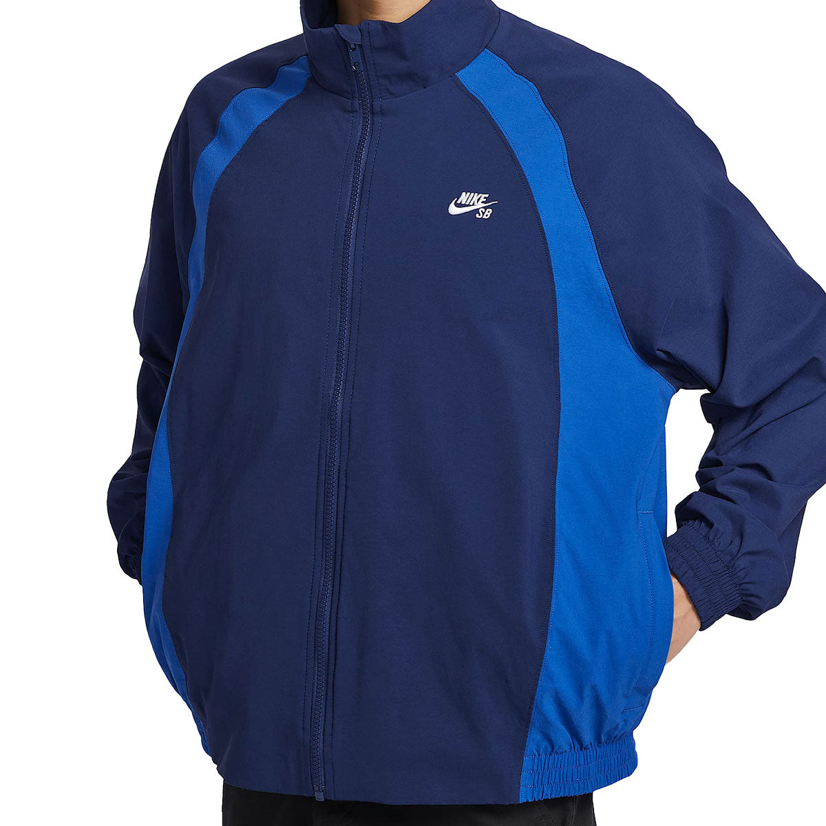 Nike SB Dri-Fit Woven Full-Zip Jacket - Blue Void/Game Royal/White image 3
