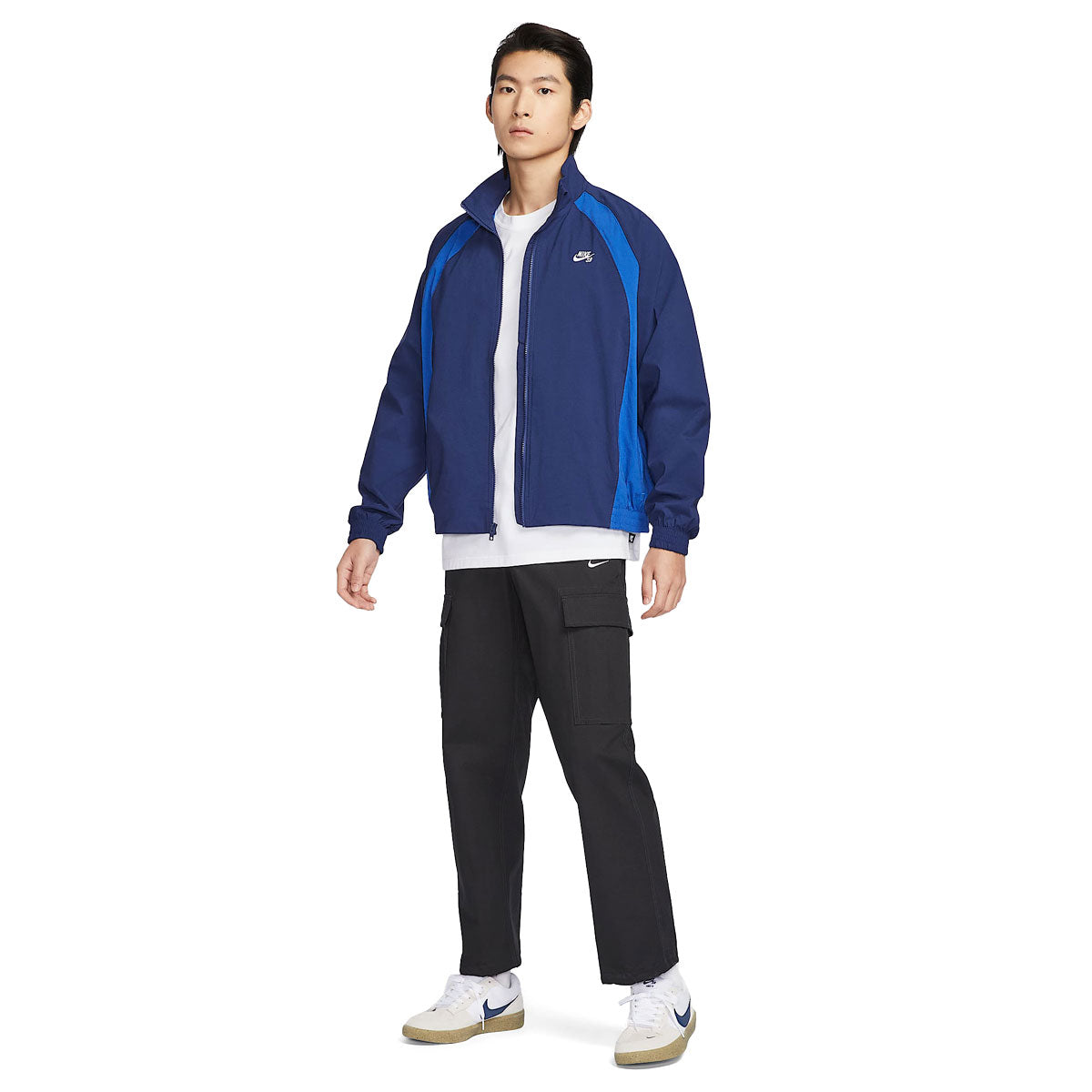 Nike SB Dri-Fit Woven Full-Zip Jacket - Blue Void/Game Royal/White image 5