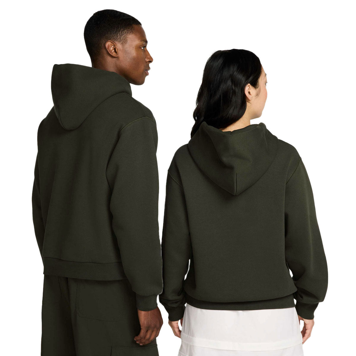Nike SB New Logo Hoodie - Sequoia/White image 3