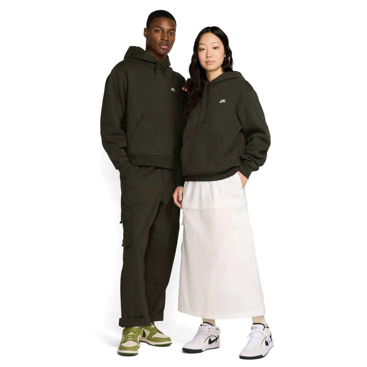 Nike SB New Logo Hoodie - Sequoia/White image 6
