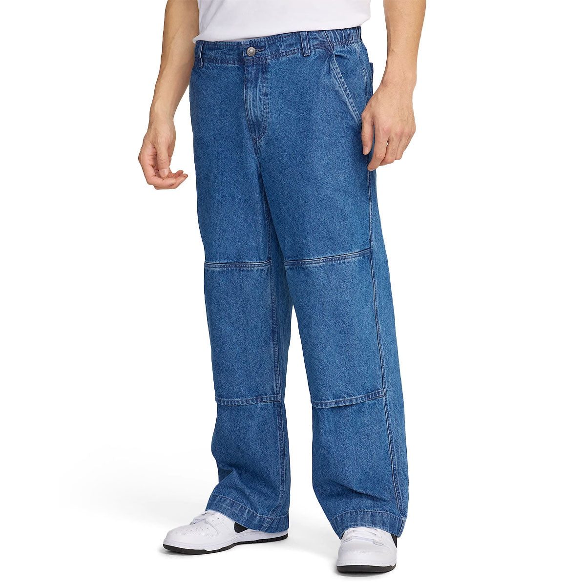 Nike SB Loose Double Knee Denim Jeans - Diffused Blue/White image 1