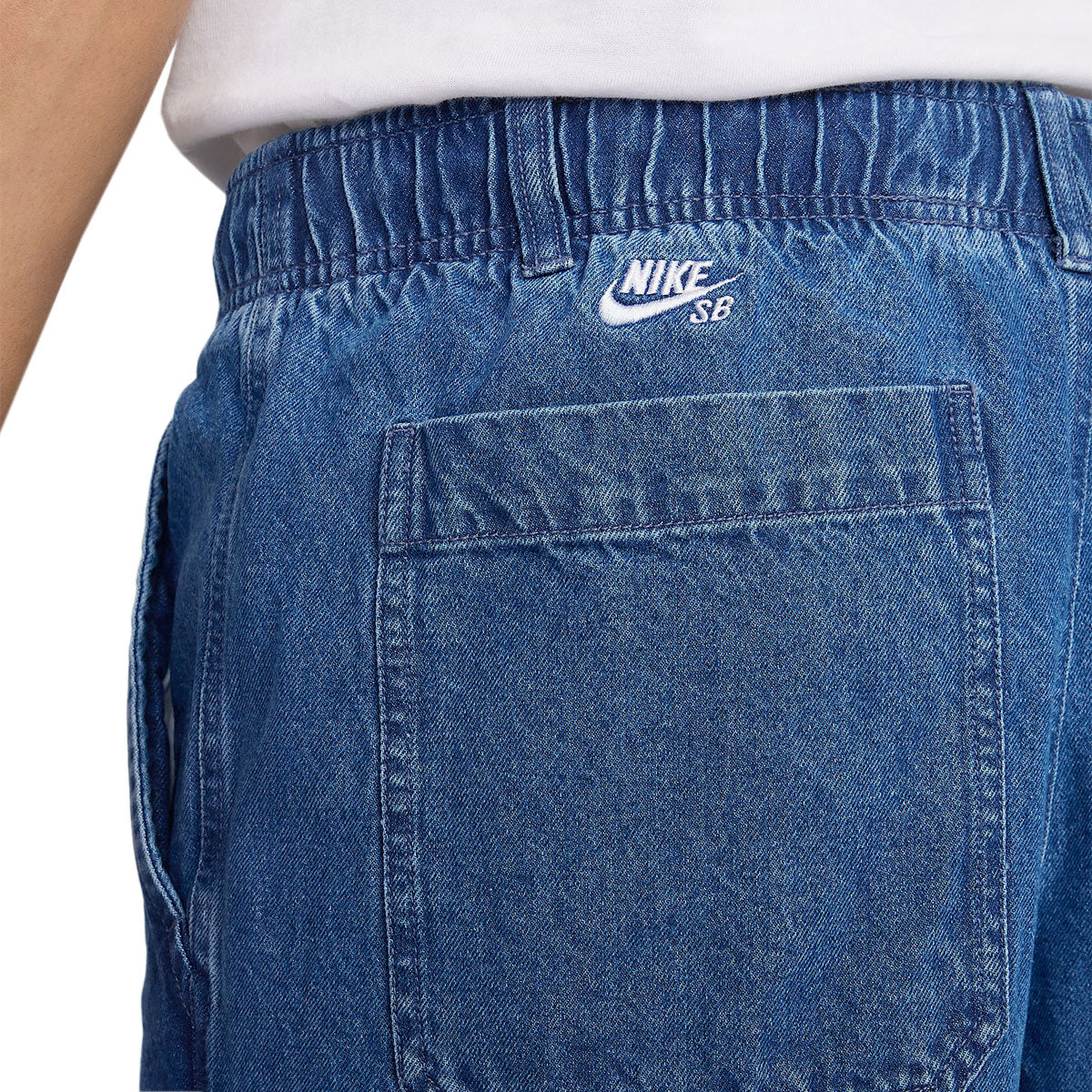 Nike SB Loose Double Knee Denim Jeans - Diffused Blue/White image 3