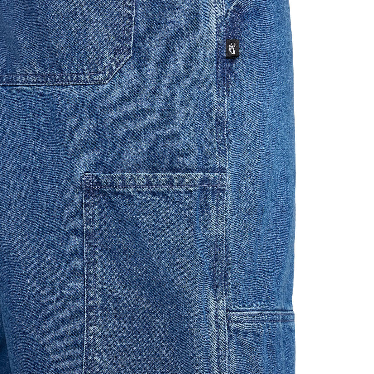 Nike SB Loose Double Knee Denim Jeans - Diffused Blue/White image 4