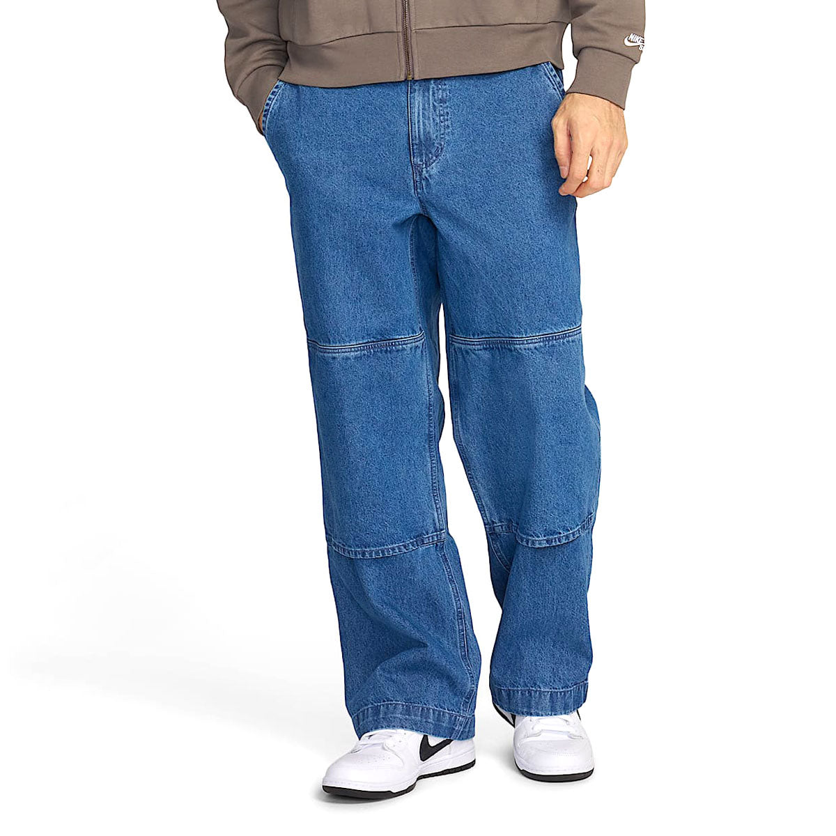 Nike SB Loose Double Knee Denim Jeans - Diffused Blue/White image 5