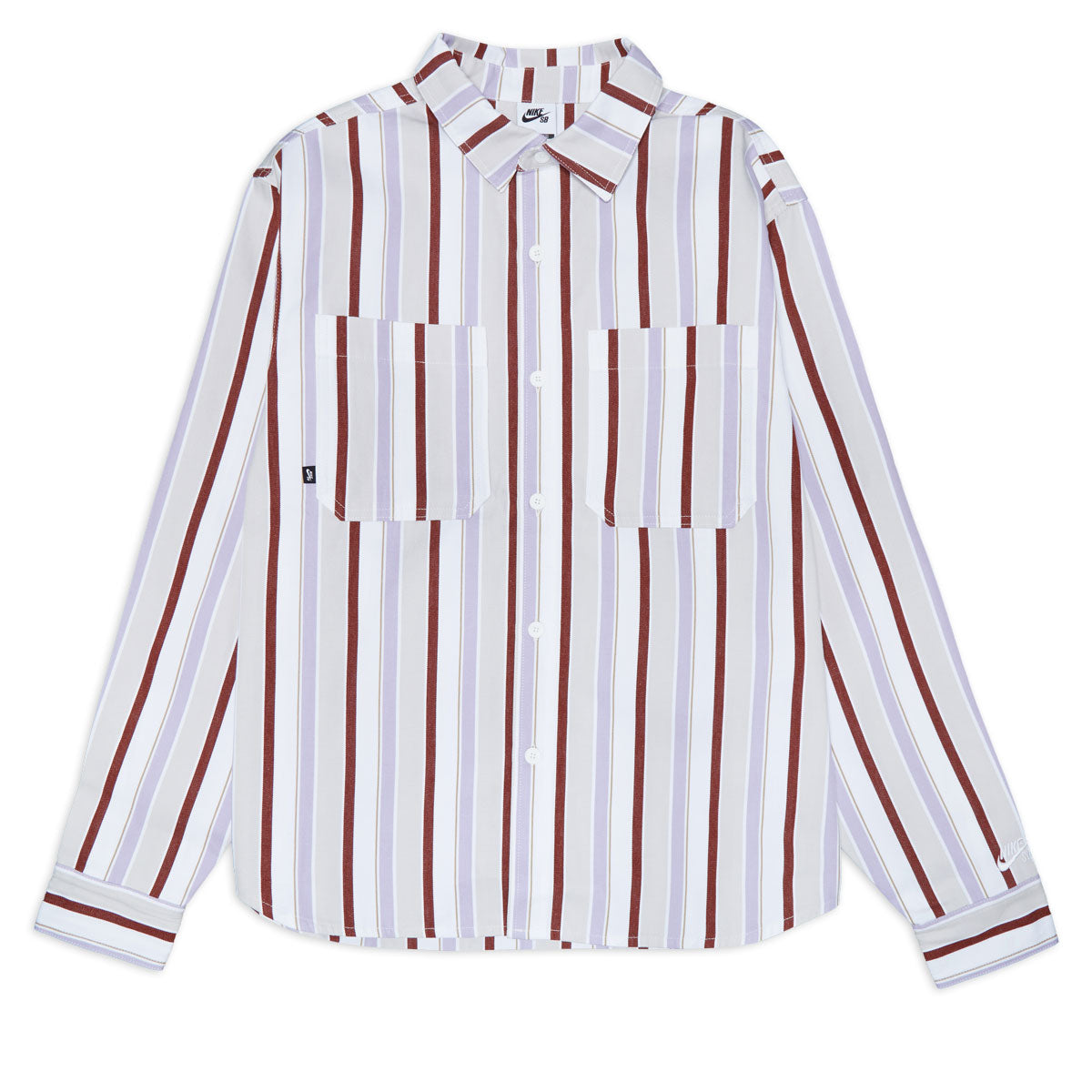 Nike SB Essential Woven Long Sleeve Shirt - Sail/White image 1