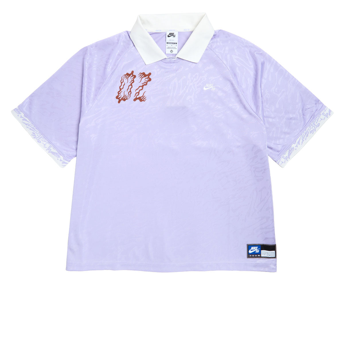 Nike SB Dri-Fit Jacquard Skate Jersey - Hydrangeas/Sail/White image 1