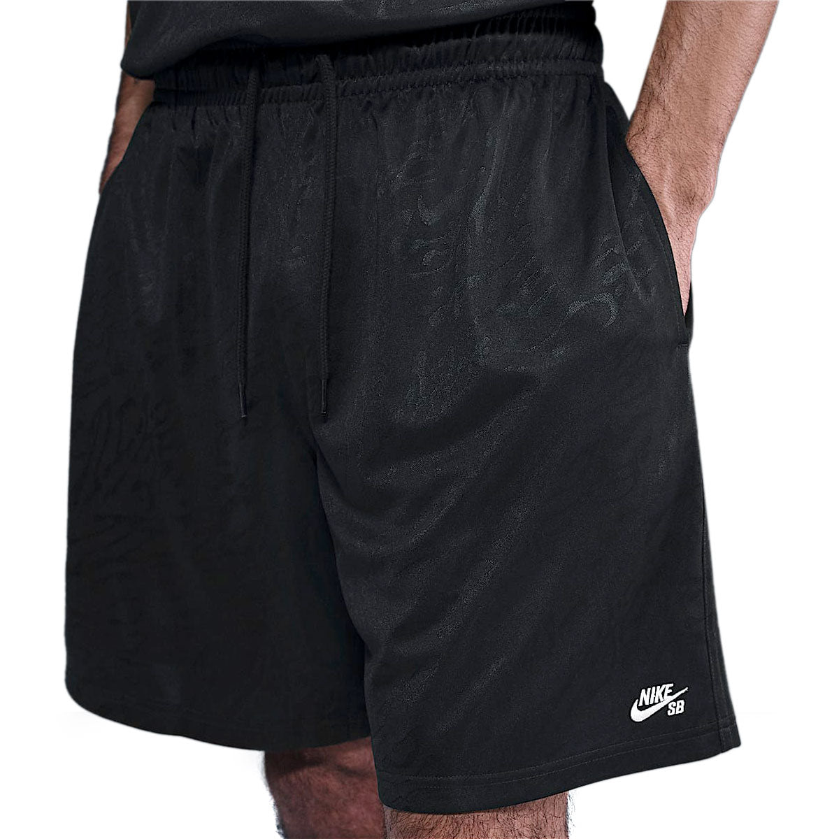 Nike SB Dri-Fit Jacquard Skate Shorts - Black/White image 3