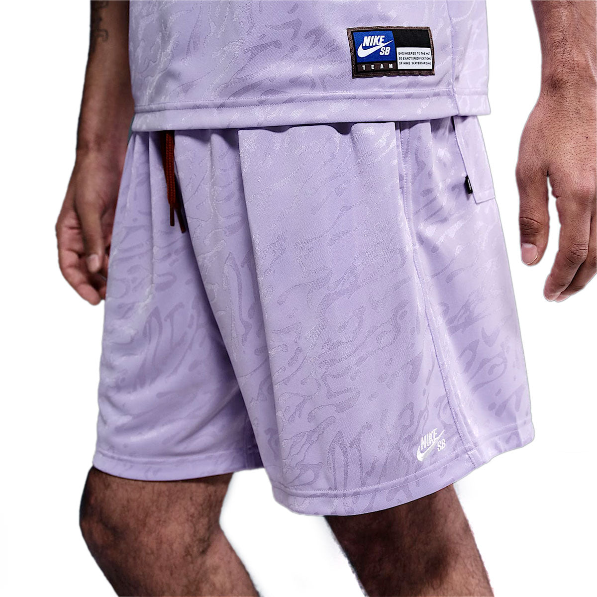 Nike SB Dri-Fit Jacquard Skate Shorts - Hydrangeas/White image 3