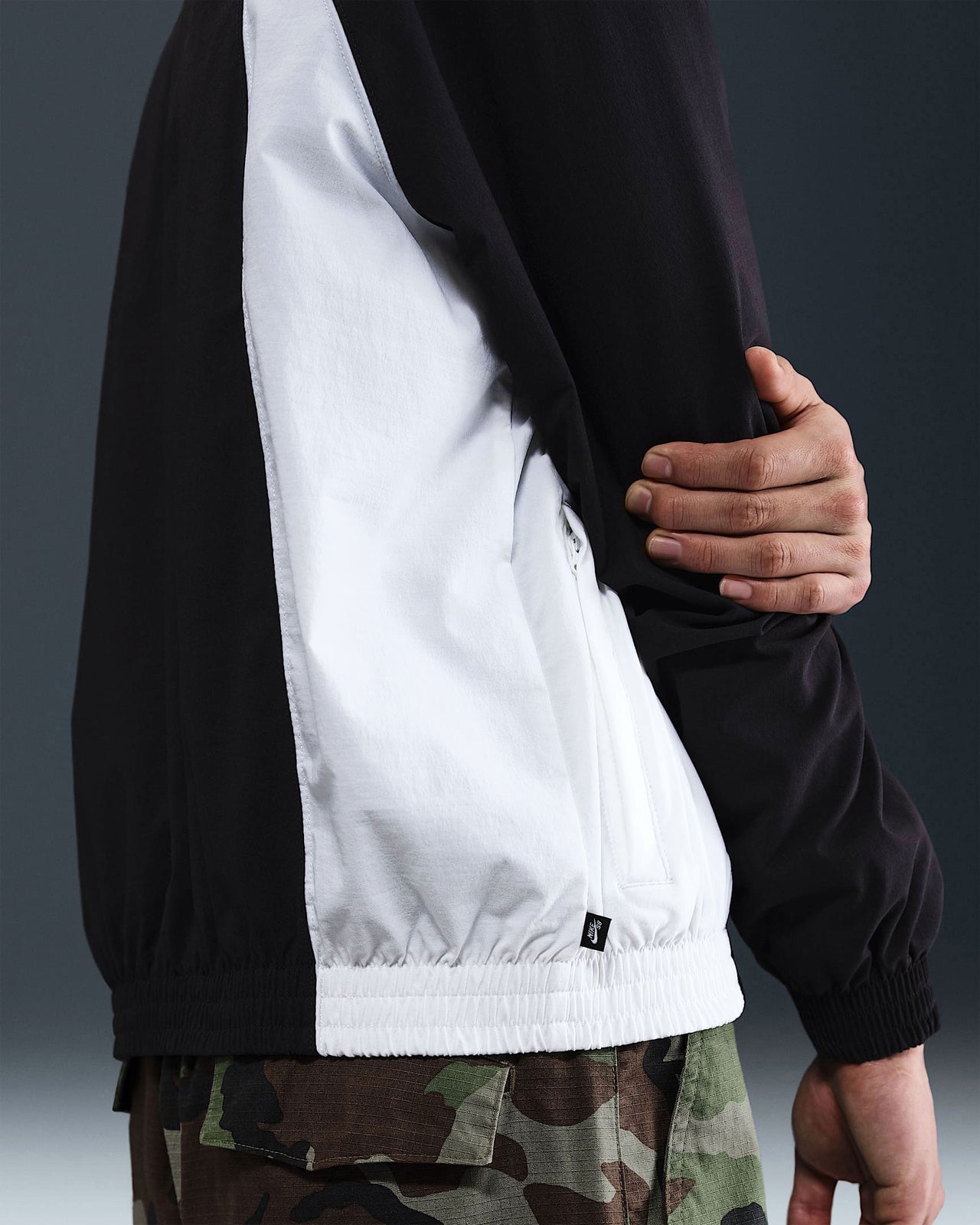 Nike SB Dri-Fit Woven Full-Zip Jacket - Black/White/White image 5