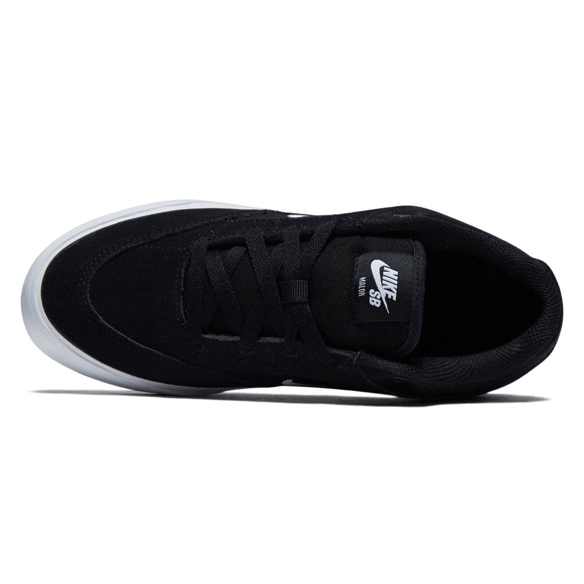 Nike SB Youth Malor Shoes - Black/White/Black/White image 3