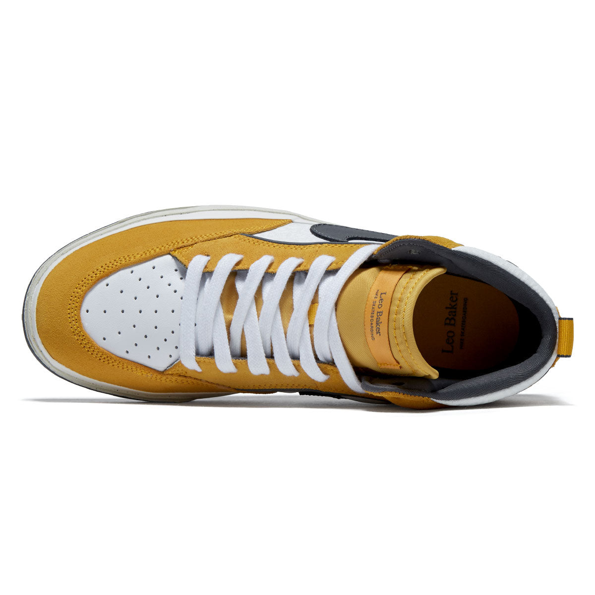 Nike SB React Leo Shoes - University Gold/Dark Grey image 3