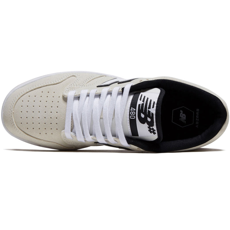 New Balance 480 Shoes - Cream/White