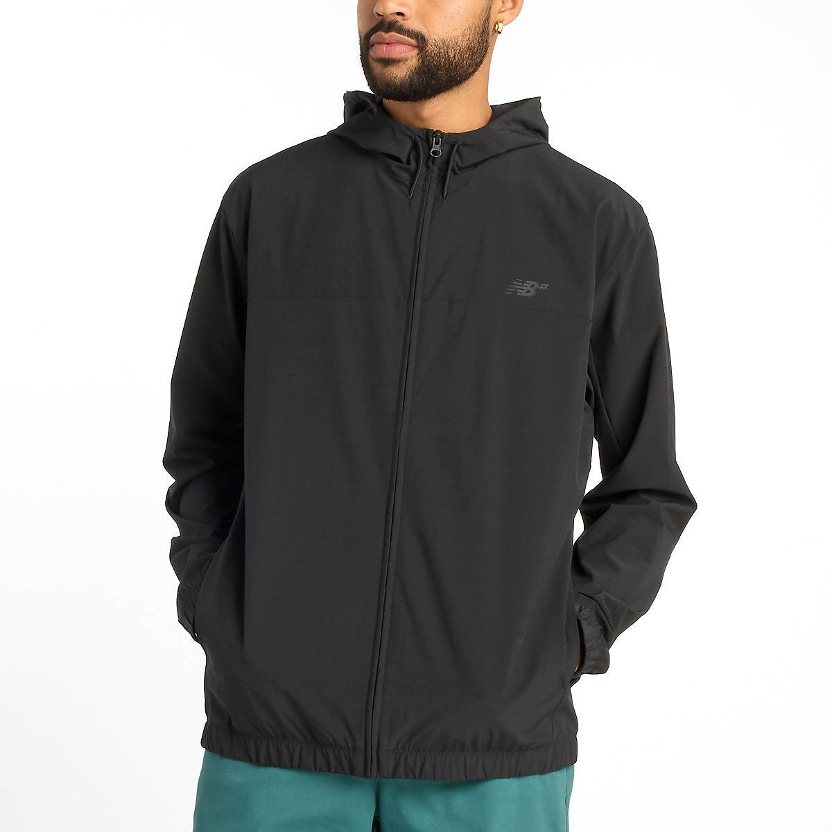 New Balance Numeric Woven Full Zip Jacket - Black image 1