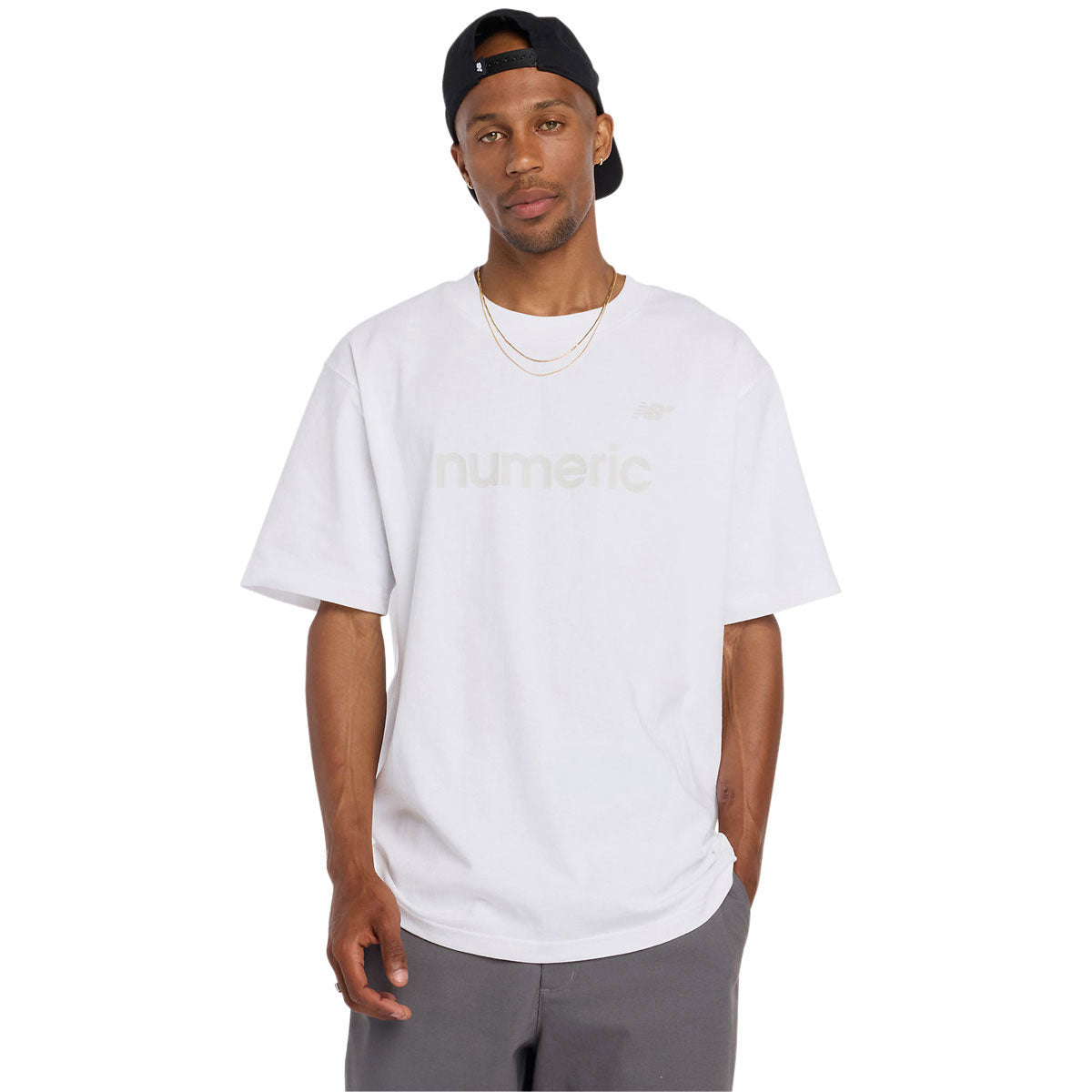 New Balance Numeric Cotton T-Shirt - White image 2