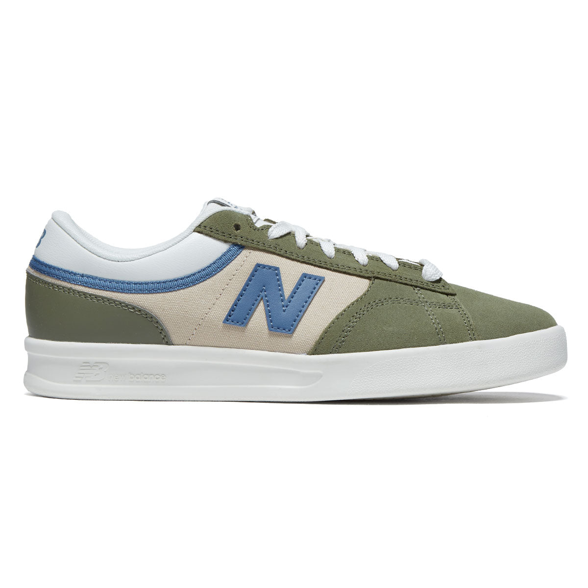 New Balance 430 Shoes - Olive/Blue image 1