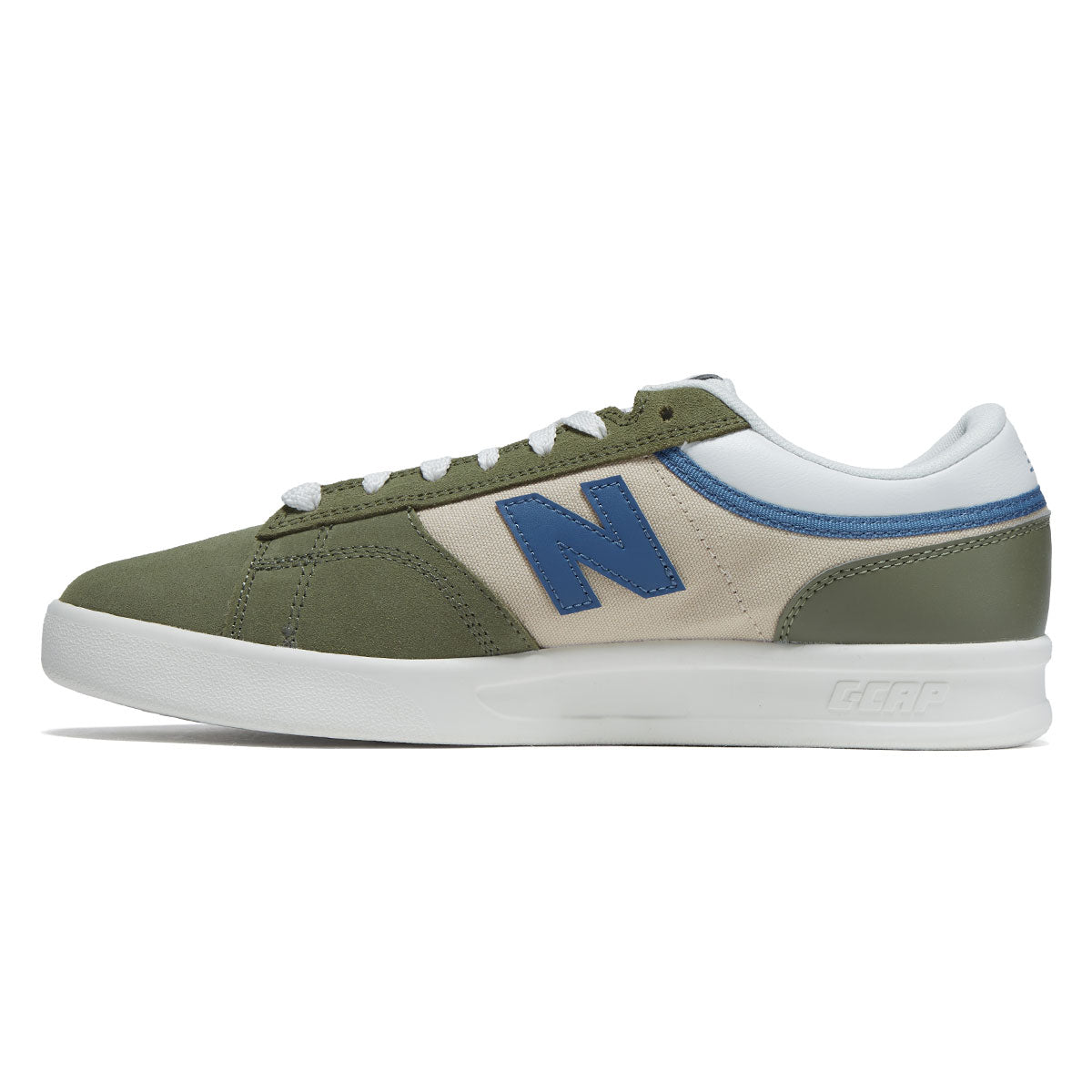 New Balance 430 Shoes - Olive/Blue image 2