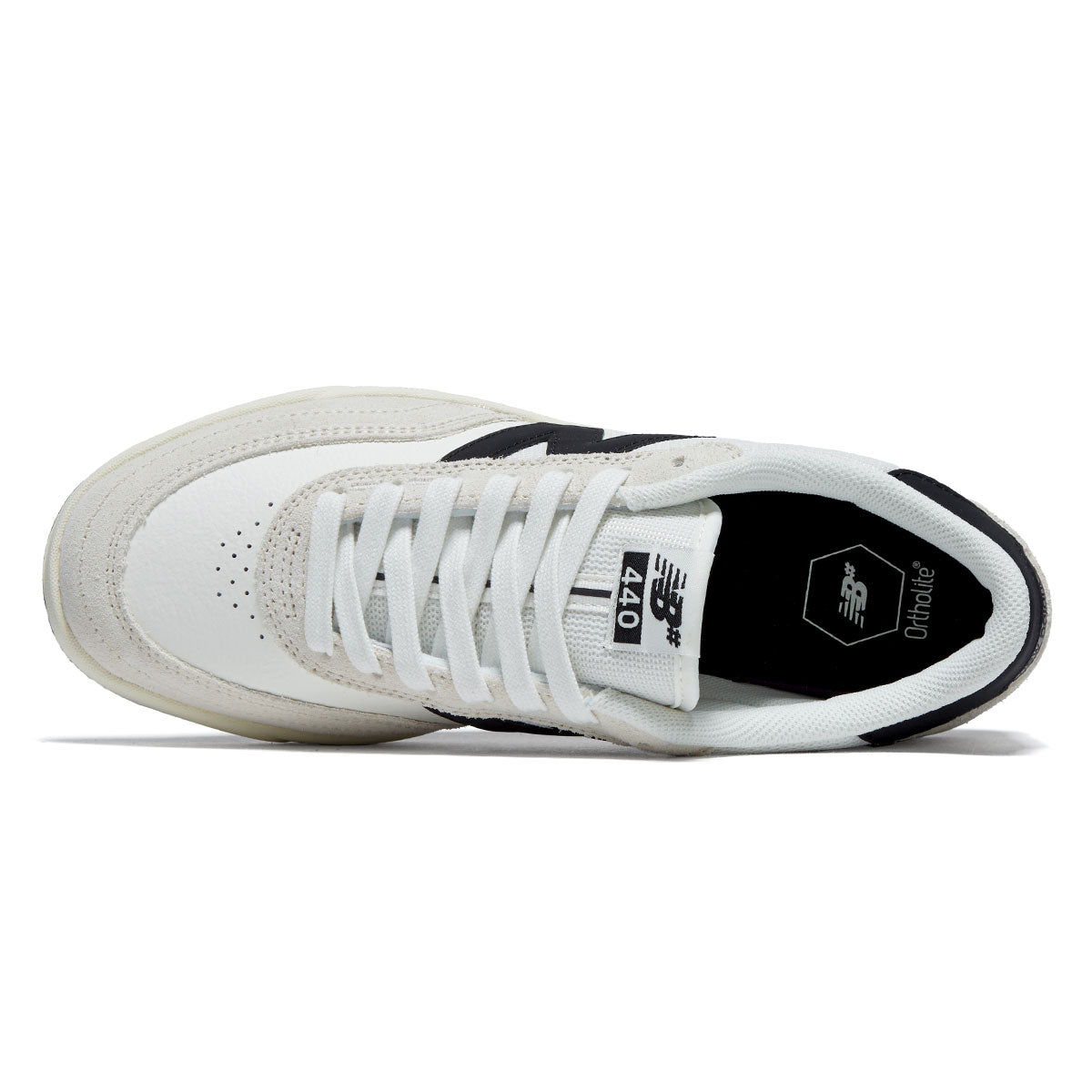 New Balance 440 V2 Shoes - Sea Salt/Black image 3