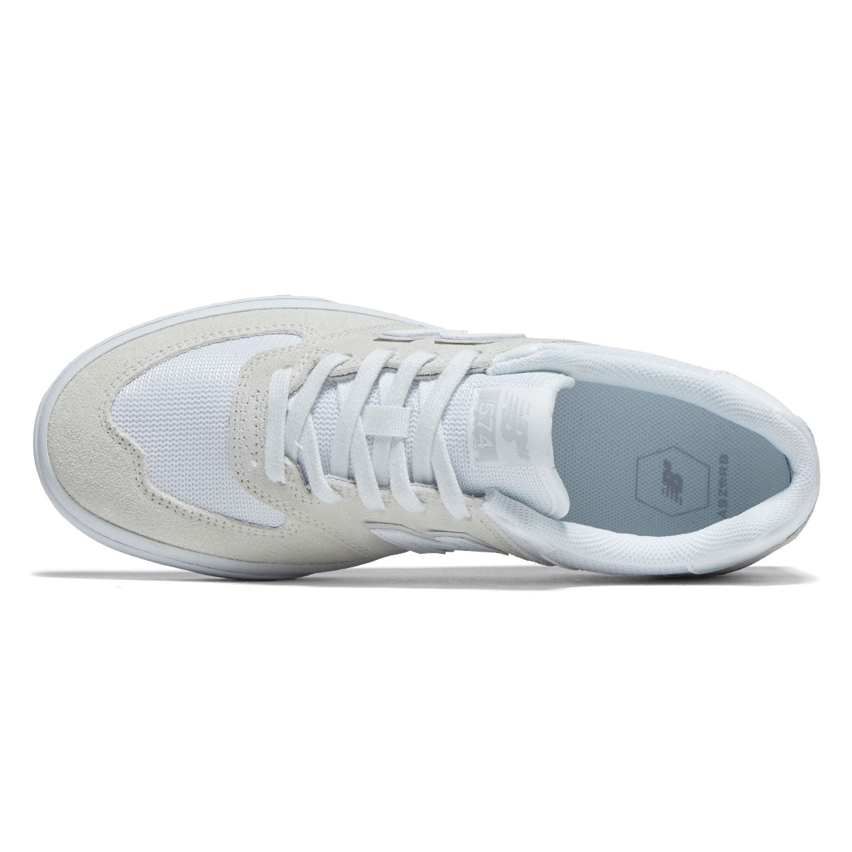 New Balance 574 Vulc Shoes - Sea Salt/White image 3