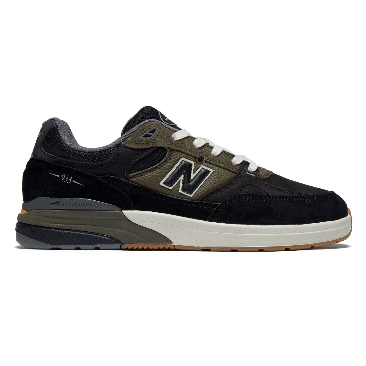 New Balance Andrew Reynolds 933 Shoes - Black/Olive image 1