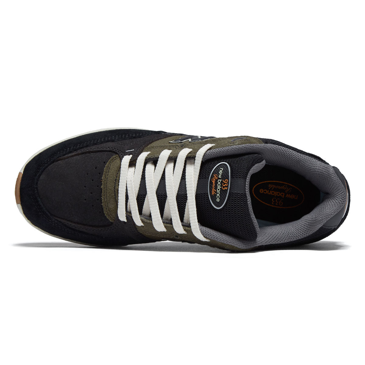 New Balance Andrew Reynolds 933 Shoes - Black/Olive image 3