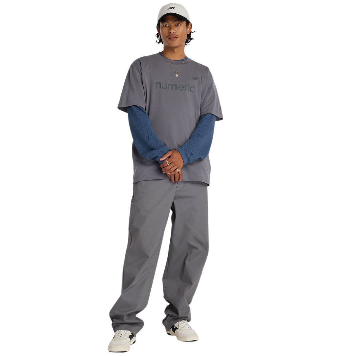 New Balance Numeric Cotton T-Shirt - Castlerock image 5