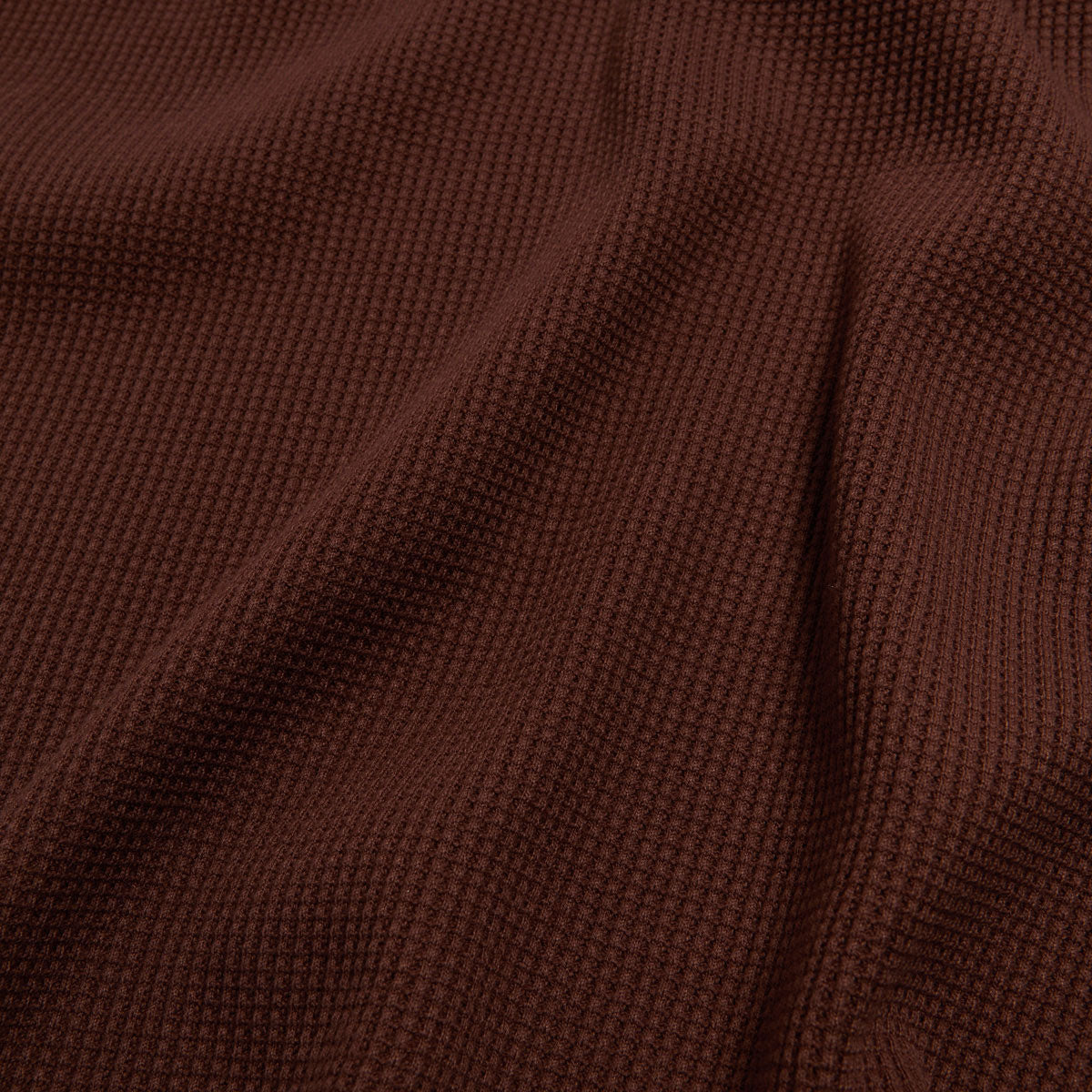 New Balance Numeric Waffle Knit Long Sleeve Henley Shirt - Rich Oak image 4