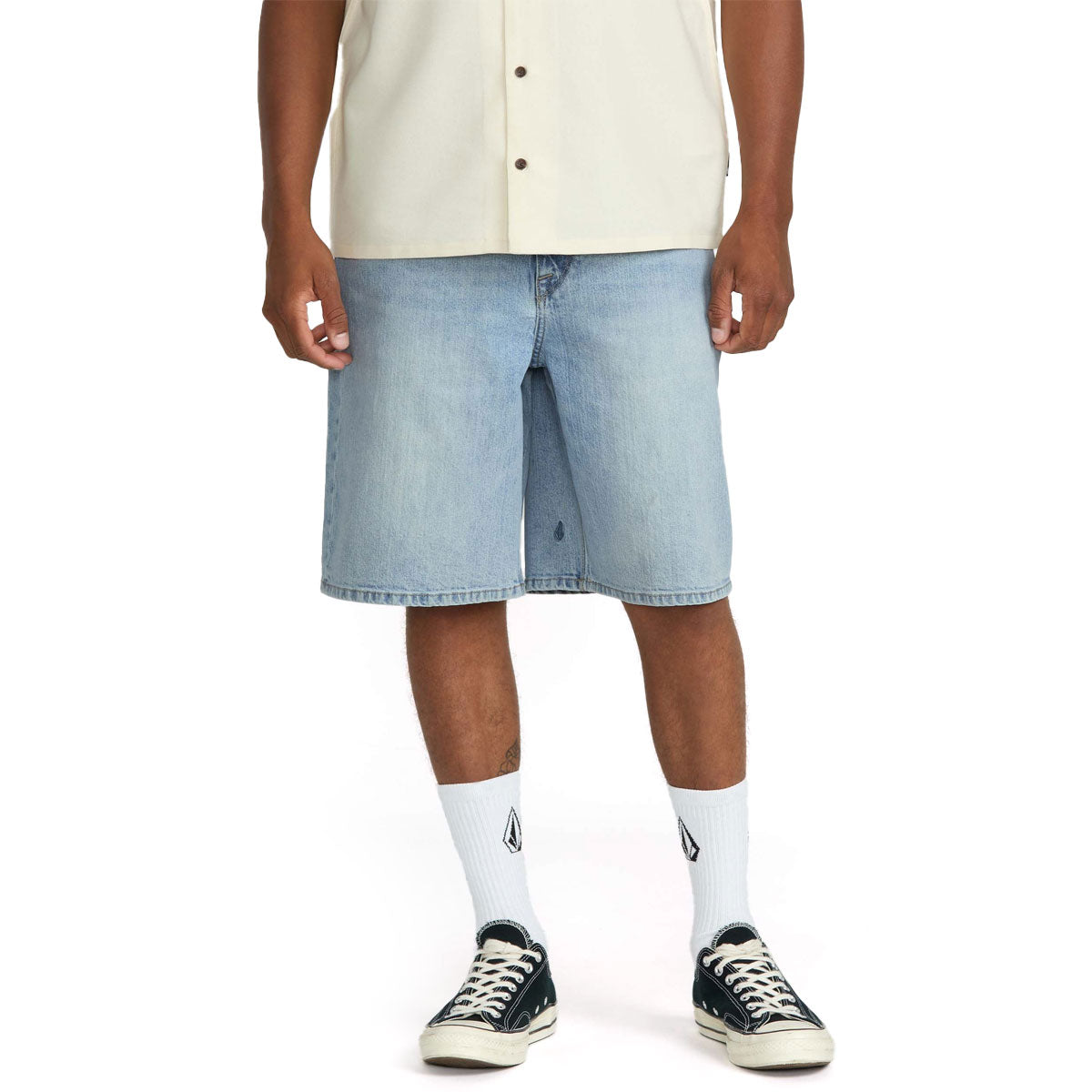 Volcom Billow Denim Shorts - Dry Vintage image 3