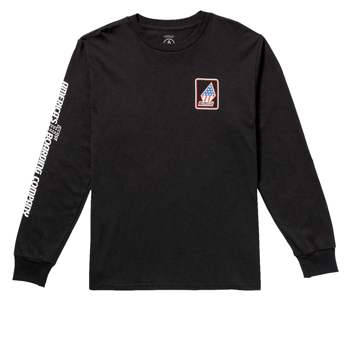 Volcom 1st Boarding Co Long Sleeve T-Shirt - Black image 1