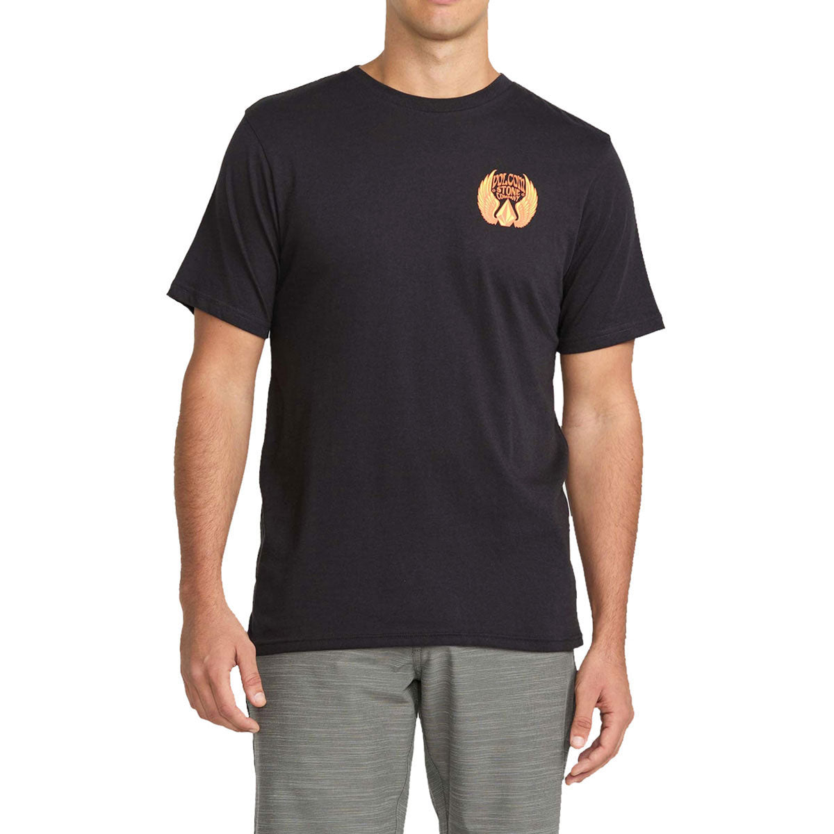 Volcom Dactyl T-Shirt - Washed Black Heather image 3