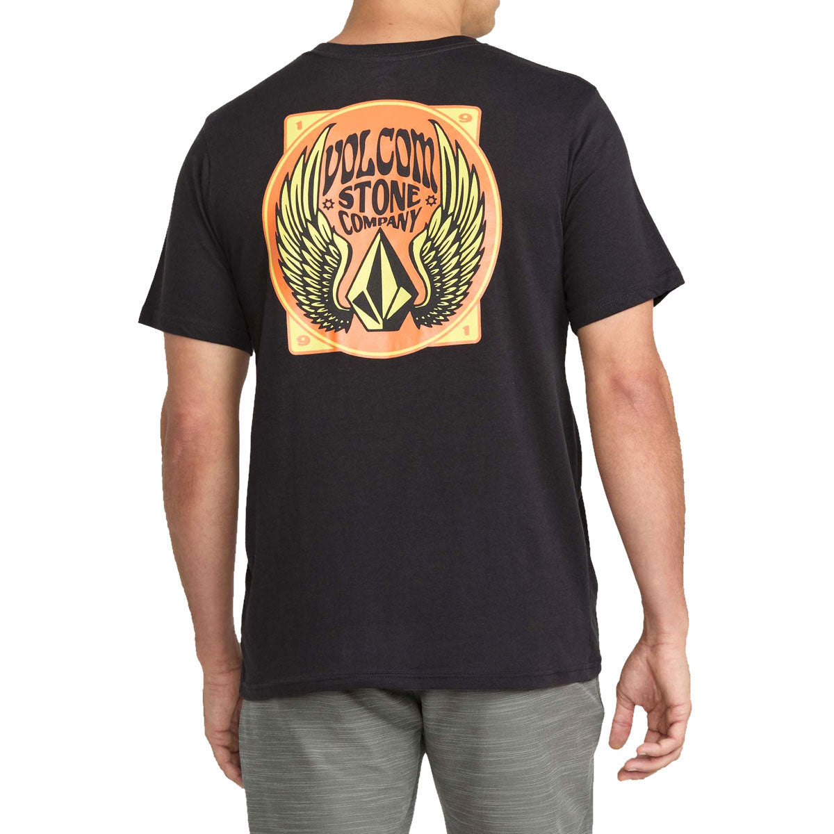 Volcom Dactyl T-Shirt - Washed Black Heather image 4