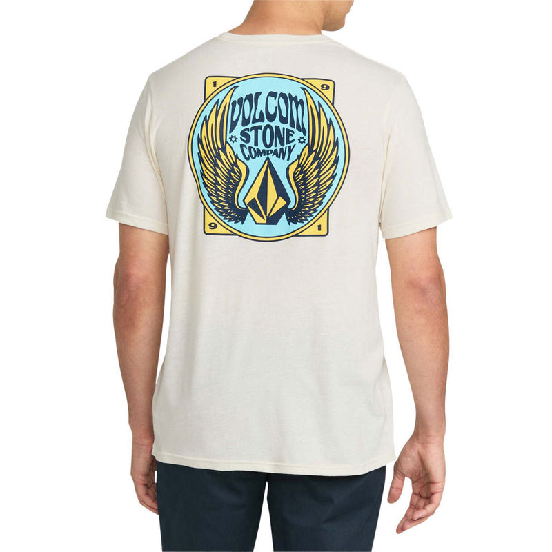 Volcom Dactyl T-Shirt - Off White/Heather