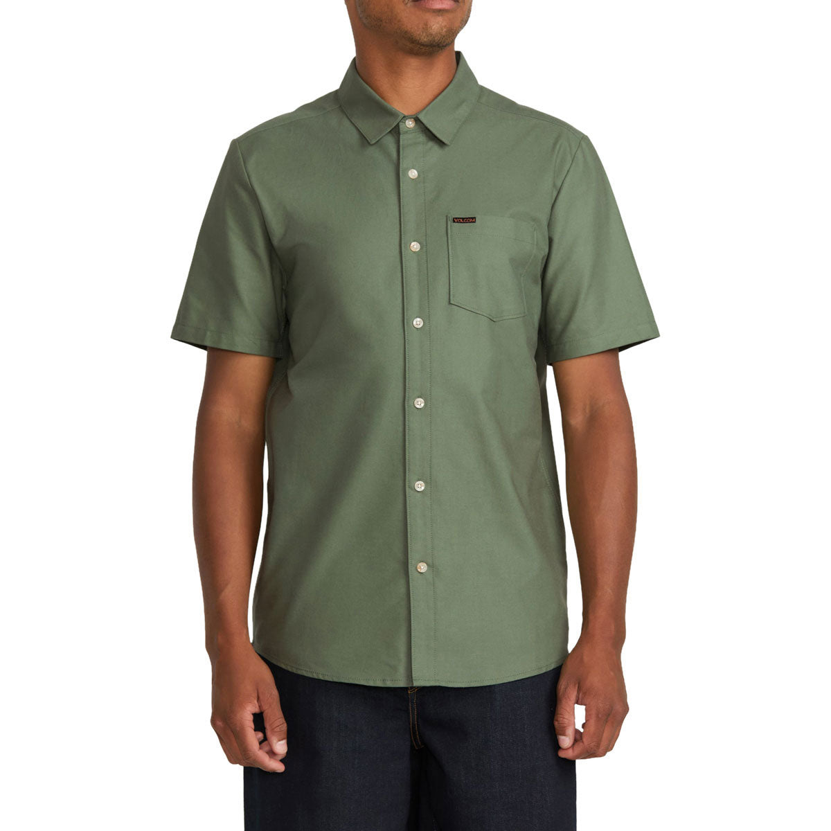 Volcom Veeco Oxford Shirt - Light Olive image 1
